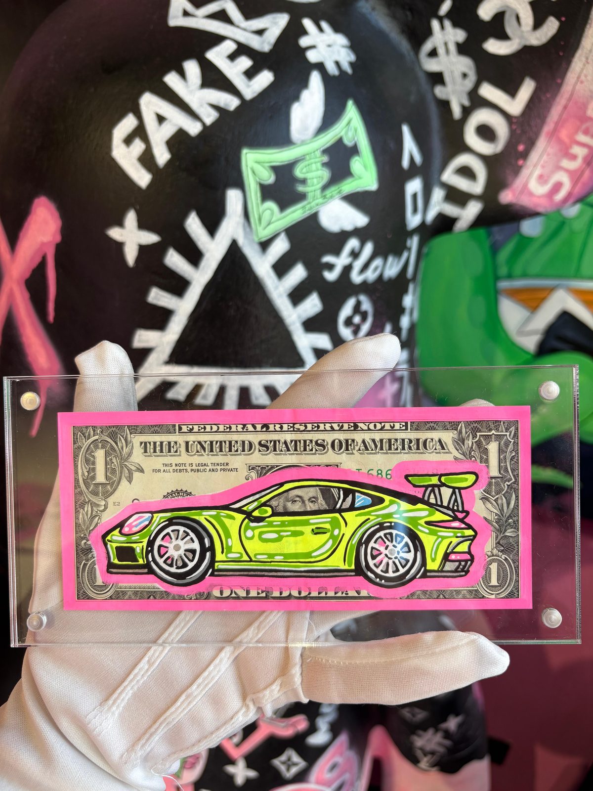 Dólar pintado a mano GT3 Lime · Cars & Luxury · Saint Gallery Ibiza